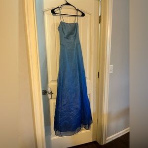 Blue prom dress